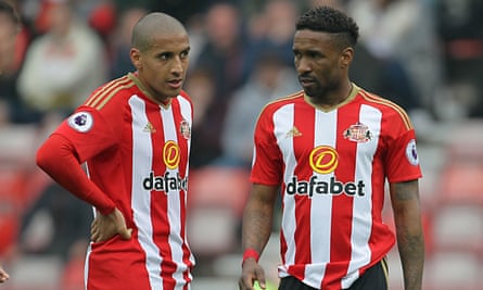 The sidelining of Wahbi Khazri has arguably cost Sunderland, who can expect to lose Jermain Defoe, right, for nothing this summer.