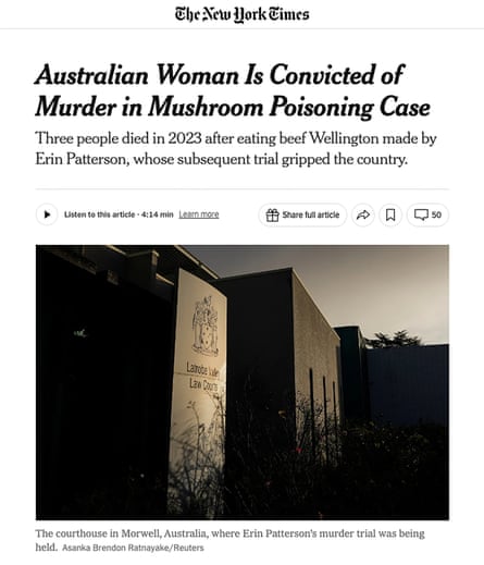 How the New York Times reported the verdict.
