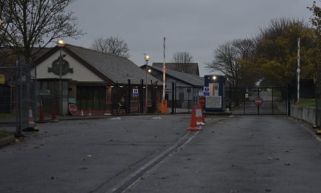 The entrance to Manston immigration centre,