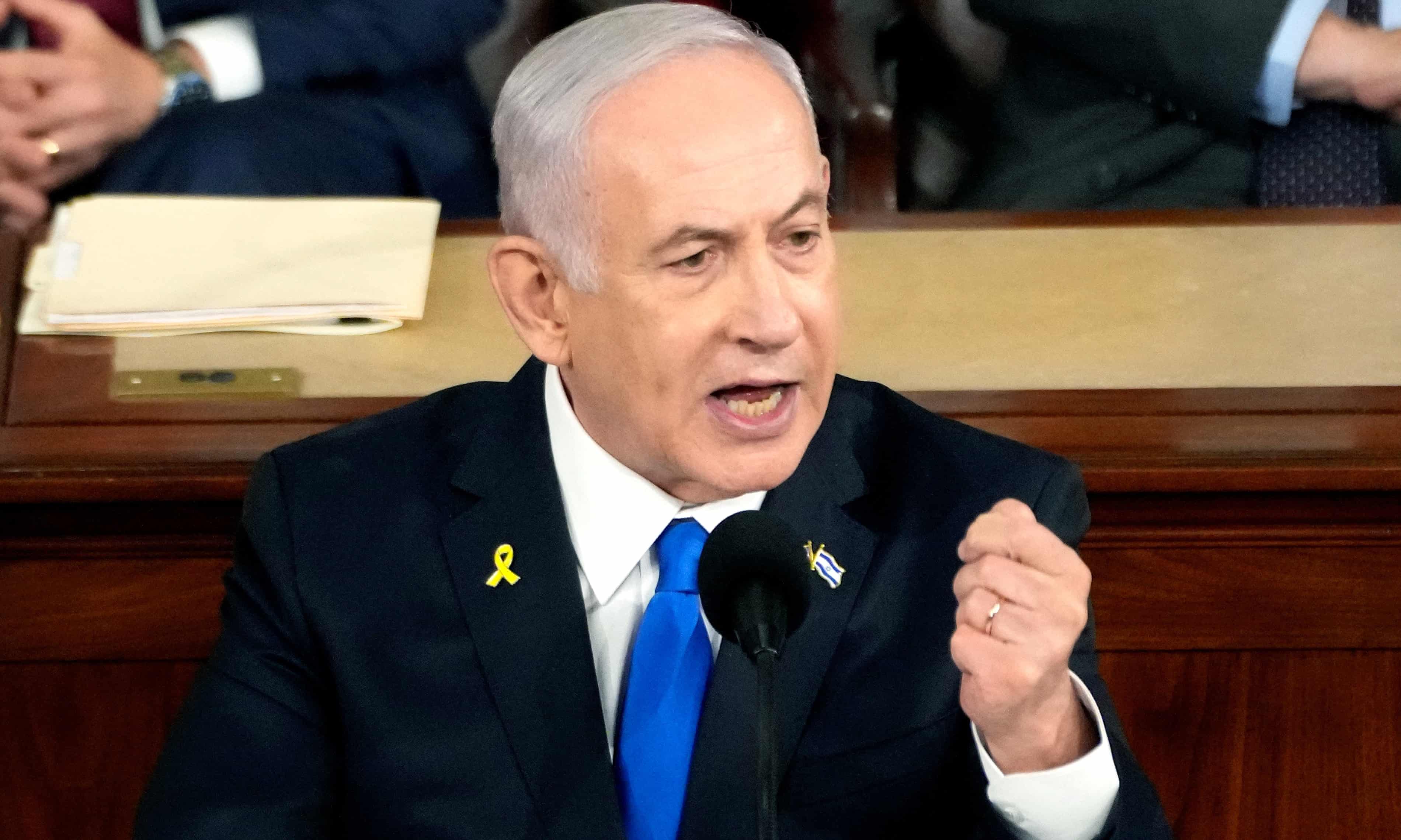 Netanyahu tells Congress Israel’s ‘fight is your fight’ amid boycotts and protests (theguardian.com)