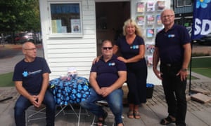 Supporters of Sweden Democrats in Hörby