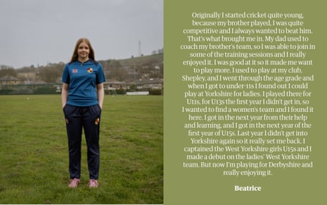 Beatrice of Bradford Park Avenue Ladies Cricket Club.
