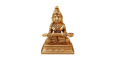 A gold Annapurna figurine