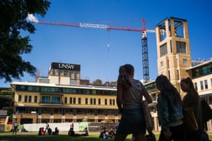 UNSW students on campus.