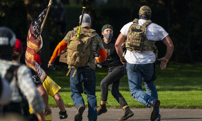Revealed Pro Trump Activists Plotted Violence Ahead Of Portland Rallies World News The Guardian