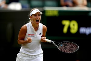 Angelique Kerber enjoys her match point