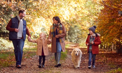 Autumn family walk