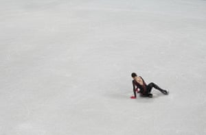 Kamila Valieva down on the ice