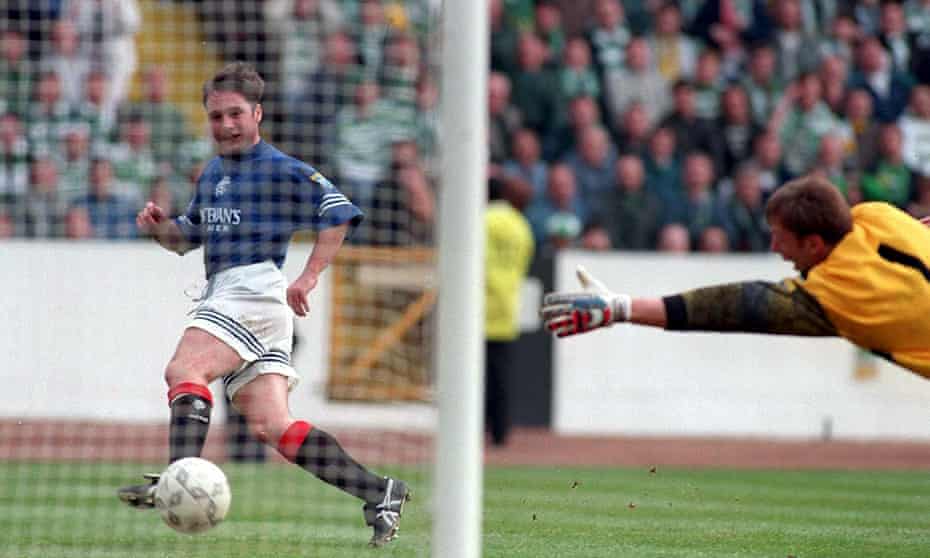 Ally McCoist, scoring for Rangers against Celtic in the 1996 Scottish Cup semi-final, says he earned acceptance from fans of his Old Firm rivals.
