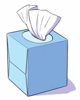 Illustration of box of tissues