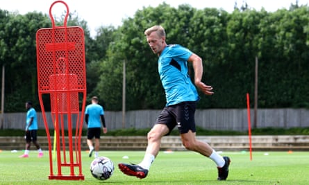 James Ward-Prowse in Southampton training