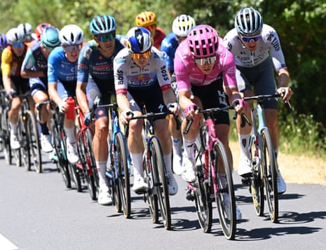 Tour breakaway riders on stage four