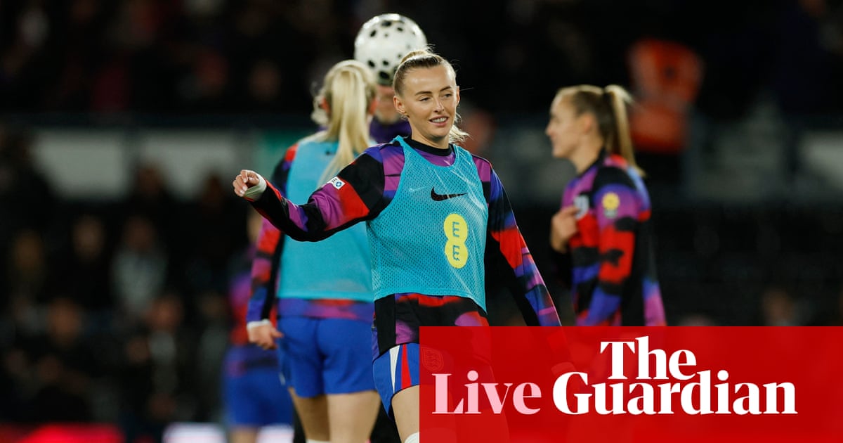 England v Australia: women’s international football friendly – live