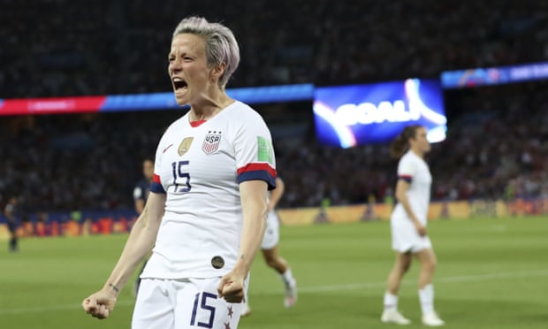 Megan Rapinoe’s comments come after a week in which she has become involved in an online war of words with the US president, Donald Trump.