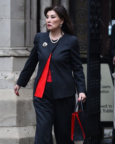 Hiroko Barclay leaving the high court in London, in 2019.