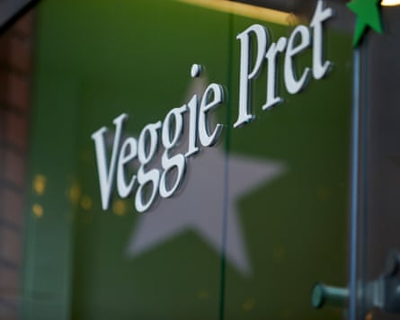 Signage for a Veggie Pret store
