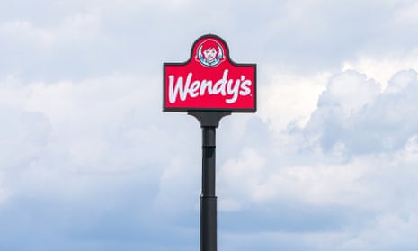 The Wendy's logo is seen above the restaurant near Bloomsburg.