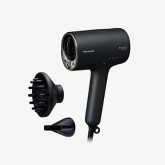Panasonic Nanoe Moisture+ EH NA0J hairdryer in black.