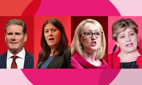 Labour leadership candidates: Keir Starmer, Lisa Nandy, Rebecca Long-Bailey and Emily Thornberry.