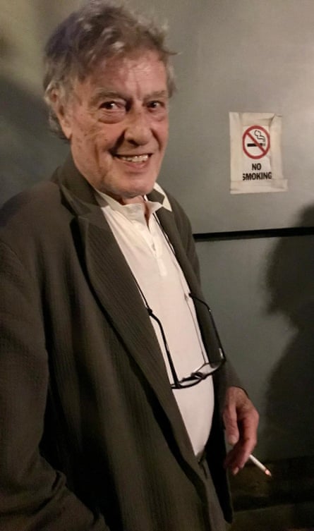 ‘He smoked from dawn to bedtime’ … breaking the rules, in a moment captured by Marber.