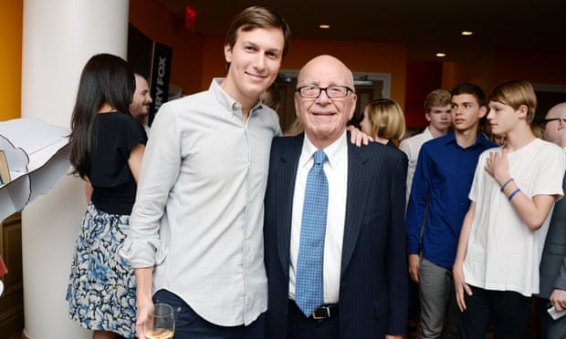 Jared Kushner and Rupert Murdoch, pictured in 2014.