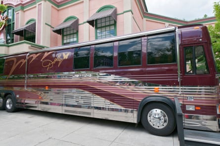 Dolly Parton’s tour bus in 2011.