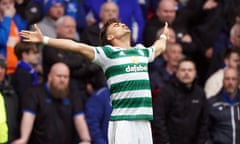 Celtic’s Jota celebrates. 