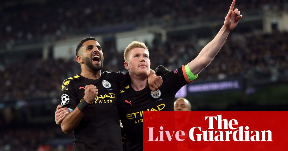 Real Madrid 1 2 Manchester City Champions League Last 16 First Leg As It Happened Football The Guardian