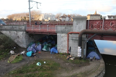 In Calais city centre, migrants sleep under bridges, but evictions are also due to start here shortly.