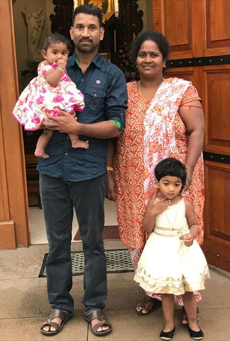 Tamil asylum seekers Nadesalingam and Priya and their two daughters