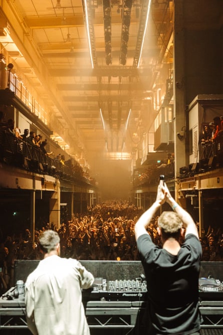 The view from the stage at Printworks’ closing party.
