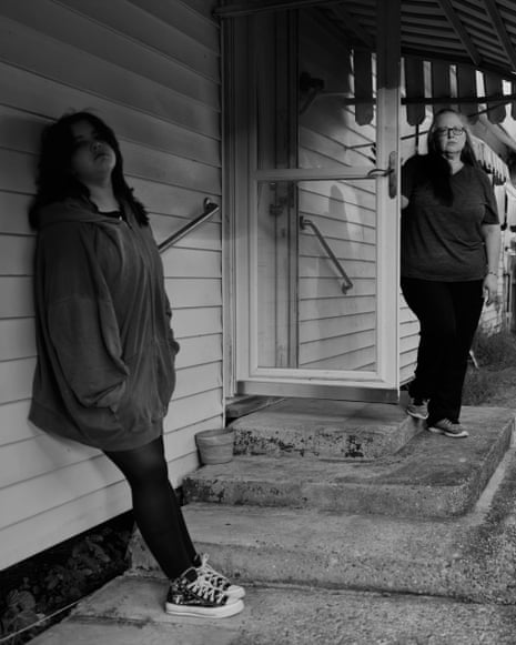 Kat and Lesley at home in New Iberia, Louisiana on August 15, 2026.