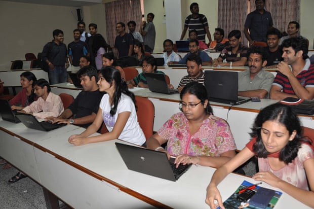 Students at the Indian Institute of Management Lucknow