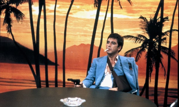 Saved for posterity? Or just the wallpaper … Scarface, 1983.