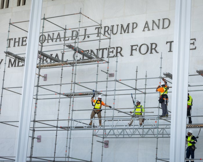 Court denies Trump’s bid for emergency appeal to keep his name on the Kennedy Center – live