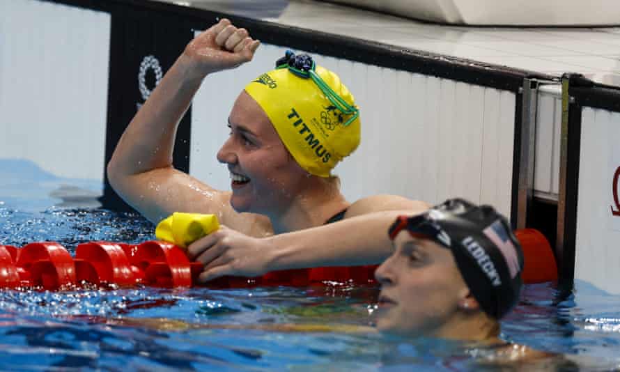 Ariarne Titmus ends Katie Ledecky's reign in Olympic 400m freestyle thriller | Tokyo Olympic ...