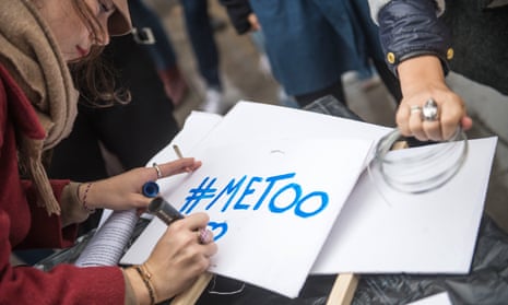 A MeToo demonstrator in Paris