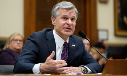 FBI Director Christopher Wray testifies before a House Committee on the Judiciary oversight hearing, Wednesday, July 12, 2023, on Capitol Hill in Washington