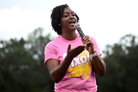 Florida Senate candidate Angie Nixon. Her opponent Alex Vindman raised $16m running against her in the Democratic primary