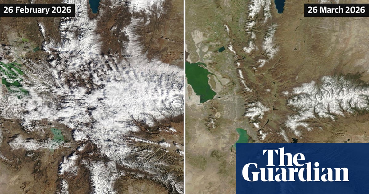 ‘On a whole other level’: rapid snow melt-off in American west stuns scientists