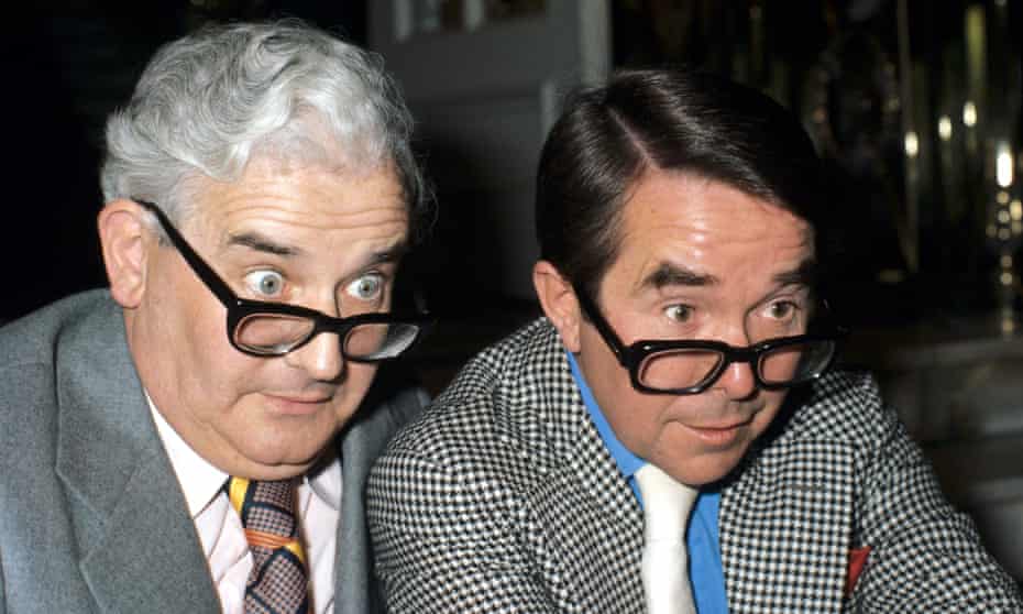 Ronnie Corbett, right, with Ronnie Barker in 1977.