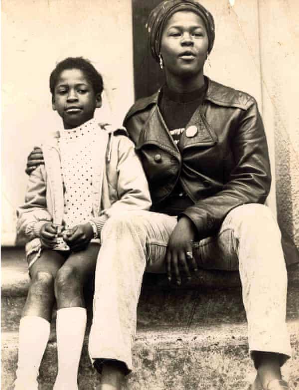 Beverley Bryan with a student from the British Black Panthers Saturday school