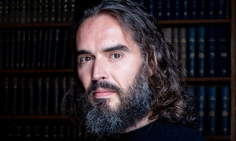 Head and shoulders shot of Russell Brand