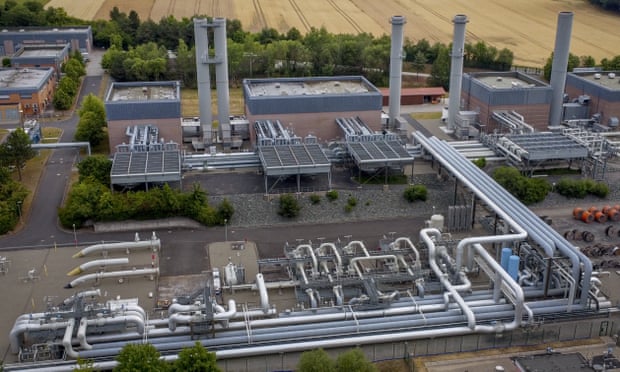 The gas storage plant Reckrod near Eiterfeld, central Germany.