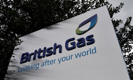 A British Gas sign outside its offices in Staines