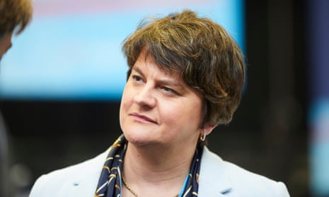 Arlene Foster at the Tory conference in Manchester earlie this week.