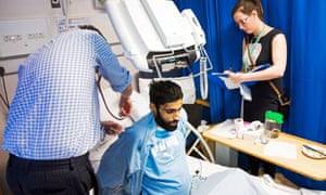 Dr Mark Wright with his team on the Liver Ward at St. Mary's Hospital, Southampton