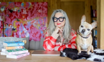 Melanie Cantor, Author, A New Start at 60<br>Melanie Cantor, author, Fuck It, photographed with her dog Mabel in East Stour, Dorset by Millie Pilkington for the Guardian, A New Start after 60