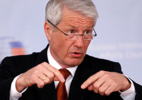 Thorbjørn Jagland speaks at the Russian Affairs Council in Moscow on March 23, 2012.