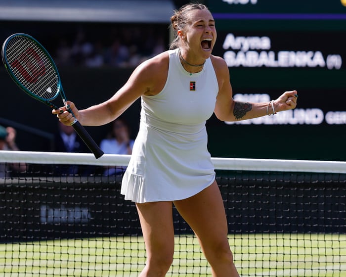 Aryna Sabalenka survives Siegemund scare to set up semi-final against Anisimova